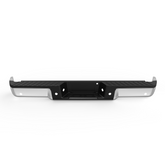 Chrome Steel Rear Bumper For 2009-2014 Ford F-150 F150 w/ Parking Sensor Holes